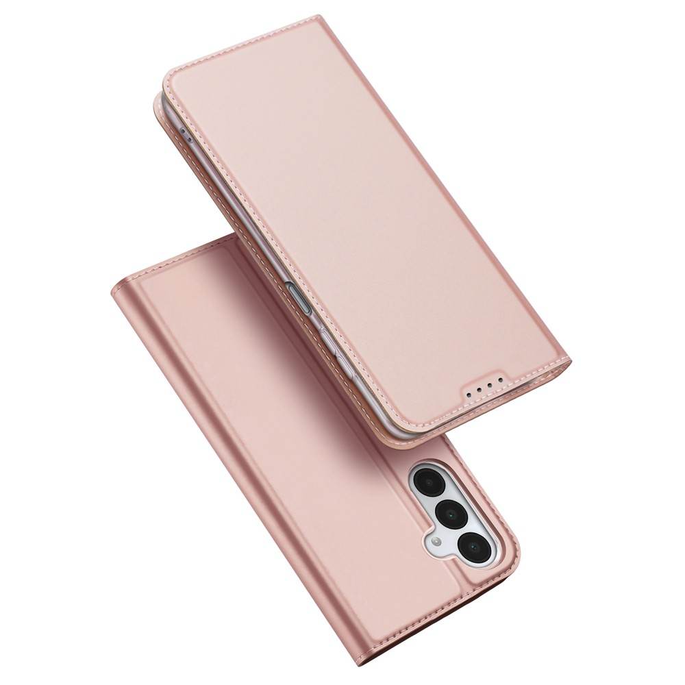 DUX DUCIS Кожен Калъф и Протектор за Samsung Galaxy A17 5G / A17 4G - Държач за Карти и Стойка (Черен, Син, Розов)