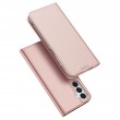 DUX DUCIS Кожен Калъф и Протектор за Samsung Galaxy A17 5G / A17 4G - Държач за Карти и Стойка (Черен, Син, Розов)