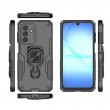 WANLONFENG Защитен калъф с Протектор за Samsung Galaxy A17 5G / A17 4G | Удароустойчив PC+TPU, Стойка, Темперирано стъкло | Черен, Сив, Син, Розов, Зелен