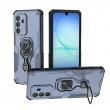 WANLONFENG Защитен калъф с Протектор за Samsung Galaxy A17 5G / A17 4G | Удароустойчив PC+TPU, Стойка, Темперирано стъкло | Черен, Сив, Син, Розов, Зелен