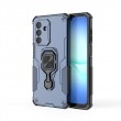 WANLONFENG Защитен калъф с Протектор за Samsung Galaxy A17 5G / A17 4G | Удароустойчив PC+TPU, Стойка, Темперирано стъкло | Черен, Сив, Син, Розов, Зелен