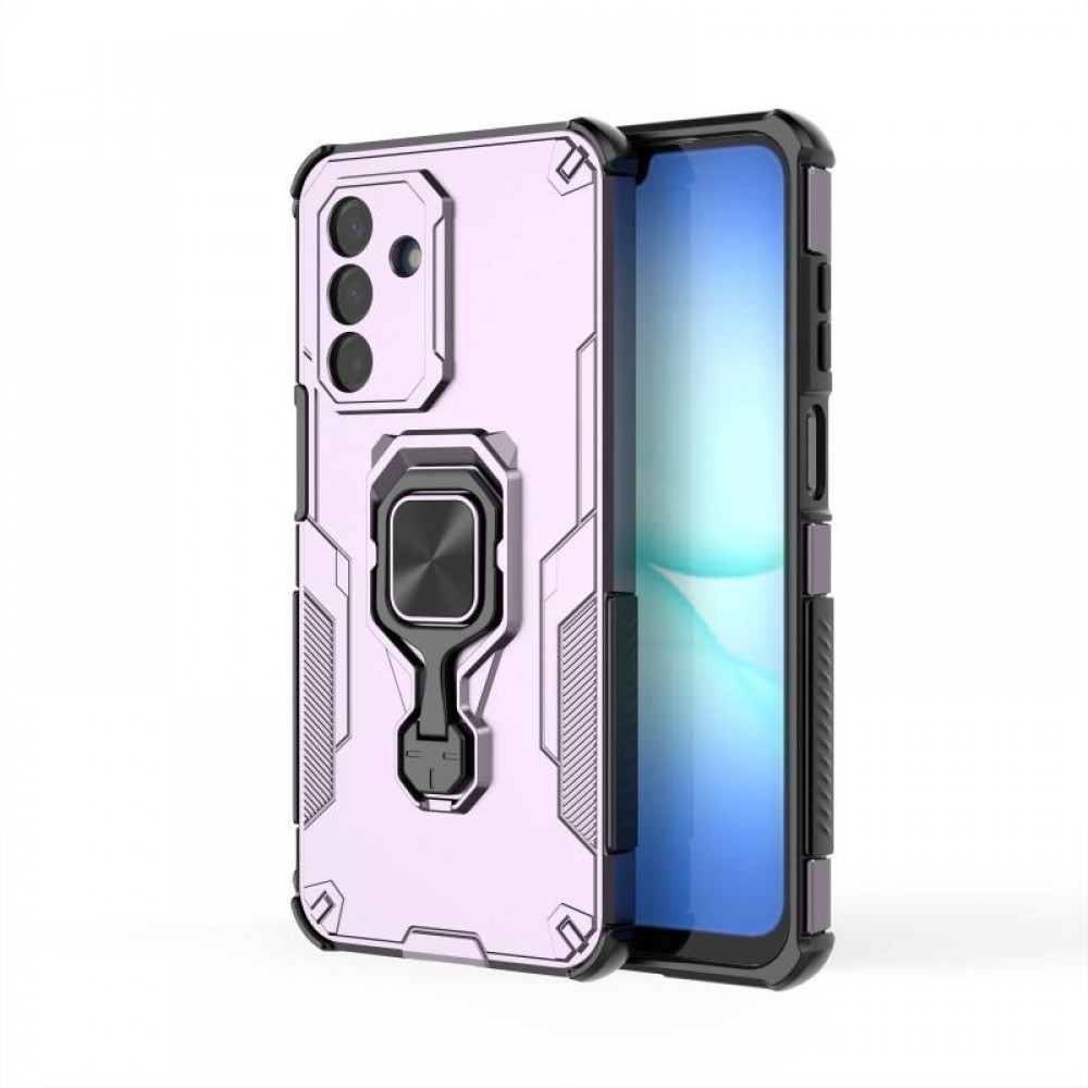 WANLONFENG Защитен калъф с Протектор за Samsung Galaxy A17 5G / A17 4G | Удароустойчив PC+TPU, Стойка, Темперирано стъкло | Черен, Сив, Син, Розов, Зелен