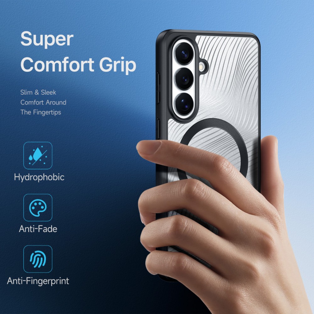 DUX DUCIS Aimo Магнитен Калъф за Samsung S26+ - PC+TPU, MagSafe, 1.2m SGS, REACH, Черен