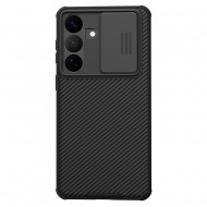 NILLKIN Camshield Pro за Samsung S26+ - PC+TPU, Плъзгащо капаче за камера, Черен, Вкл. Протектор
