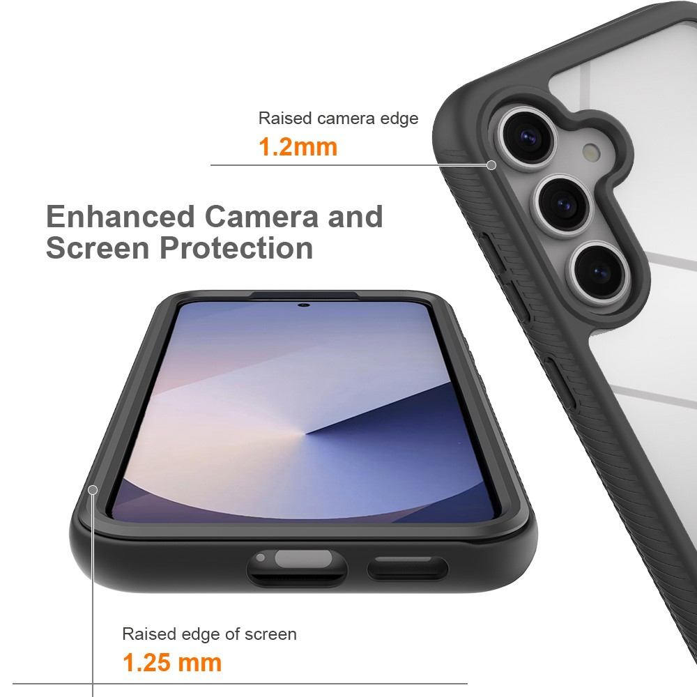 Прозрачен Калъф за Samsung Galaxy A37 5G - PC+TPU, 1.25mm защита, PET протектор, 4 цвята