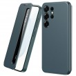 Smart View кожен калъф с прозорец и протектор за Samsung Galaxy S22 Ultra 5G - четири цвята