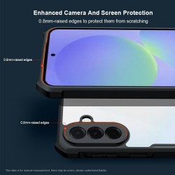XUNDD Прозрачен Калъф за Samsung Galaxy A37 5G - TPU+Акрил, Airbag, 0.8mm защита, Черен