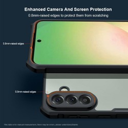 XUNDD Прозрачен Калъф за Samsung A57 - TPU+Акрил, Airbag, 0.8mm защита, Черен
