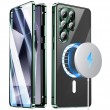 Магнитен калъф за Samsung Galaxy S26 Ultra с метална рамка и закалено стъкло, включен протектор – 5 цвята