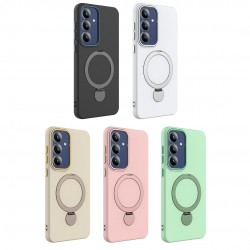 Магнитен Калъф за Samsung S26 с Метална Стойка - TPU+PC, 180°/360° пръстен, 5 цвята