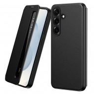 За Samsung Galaxy A57 5G Smart View Кожен Калъф с Прозорец, NFC Активиране и Скрийн Протектор – 4 цвята