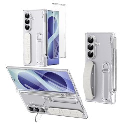 За Samsung Galaxy Z Fold8 Ultra Удароустойчив PC Калъф със Стойка, Каишка, Слот за Стилус, Защита на Пантата и Вграден Скрийн Протектор – 6 цвята