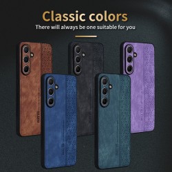 AZNS Samsung Galaxy S26 FE Калъф - Кожен, TPU, Релефен, 5 цвята