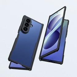 XUNDD за Samsung Galaxy Z Fold8 Ultra Удароустойчив Airbag TPU + Акрил Калъф с Прозрачен Гръб и Скрийн Протектор – Черен
