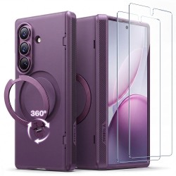 TORRAS Ostand Q3 Spin Series за Samsung Galaxy Z Fold8 Ultra Магнитен PC TPU Калъф с 360° Въртяща Стойка и 2 Скрийн Протектора – 2 цвята