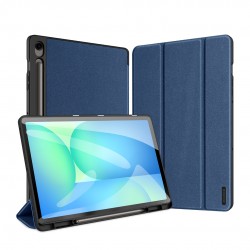 Samsung Galaxy Tab S10 FE+ DUX DUCIS Domo Кожен Калъф с Тройно Сгъване и Скрийн Протектор – Черен, Тъмносин, Розов