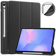 Samsung Galaxy Tab S10 FE+ Смарт Кожен Калъф със Стойка и Скрийн Протектор – 6 Цвята
