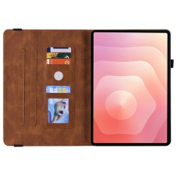 Кожен калъф с Протектор за Samsung Galaxy Tab S11 X730 / X736, Дизайн пеперуда- 6 цвята