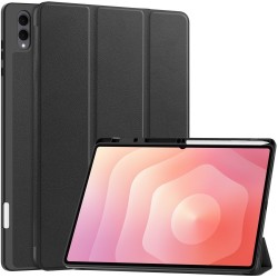 Защитен Кожен калъф за Samsung Galaxy Tab S11 Ultra с Протектор, Стойка и Слот за писалка | Зелен, Черен, Тъмносин, Сив, Златист, Зелен