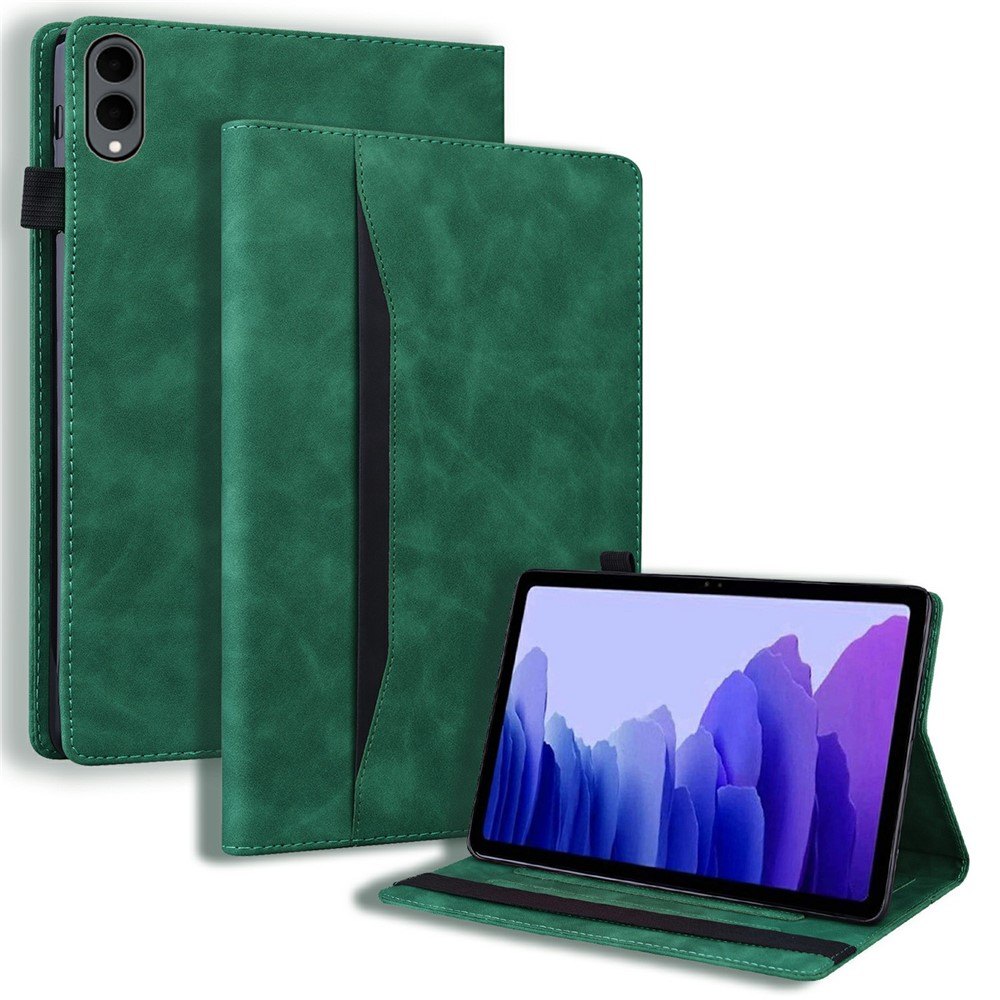 Калъф Тефтер за Samsung Galaxy Tab S12+ от PU Кожа + TPU с Поставка за Стилус, Слотове за Карти, Стойка и Скрийн Протектор – 5 цвята