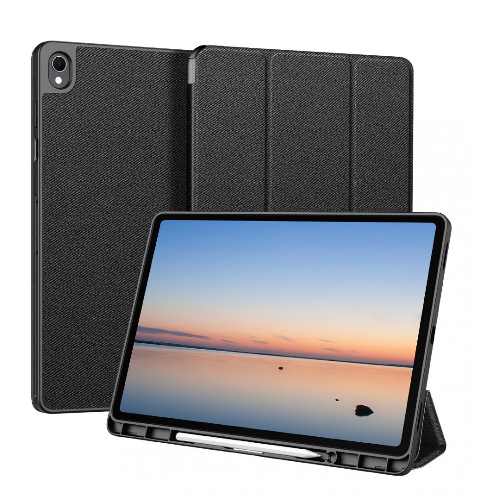 Калъф DUX DUCIS Domo Series за Samsung Galaxy Tab S12+ от PU Кожа + TPU с Tri-fold Стойка и Скрийн Протектор – 3 цвята