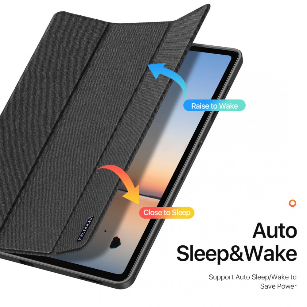 Калъф DUX DUCIS Domo Series за Samsung Galaxy Tab S12+ от PU Кожа + TPU с Tri-fold Стойка и Скрийн Протектор – 3 цвята