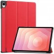 Калъф за Samsung Galaxy Tab S12+ от PU Кожа + PC с Tri-fold Стойка и Скрийн Протектор – 6 цвята