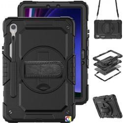 Samsung Galaxy Tab S10 FE Hybrid Tablet Case with Hand Grip & Strap TPU Силиконов Калъф и Протектор