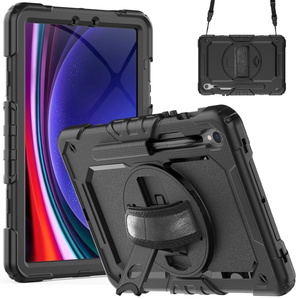 Samsung Galaxy Tab S10 FE Hybrid Tablet Case with Hand Grip & Strap TPU Силиконов Калъф и Протектор