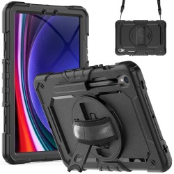 Samsung Galaxy Tab S10 FE Hybrid Tablet Case with Hand Grip & Strap TPU Силиконов Калъф и Протектор
