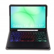 A240B-AS за Samsung Galaxy Tab A11+ Кожен Калъф с Подвижна Bluetooth Клавиатура с Подсветка, Тъчпад и Отвор за S Pen – 3 цвята