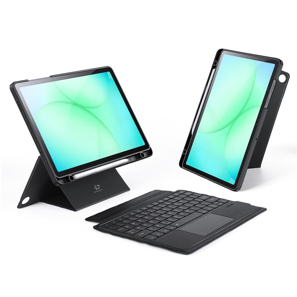 Клавиатура с калъф DUX DUCIS DK Series за Samsung Galaxy Tab A11+ / A9+– Bluetooth 5.0, тъчпад и кожен калъф