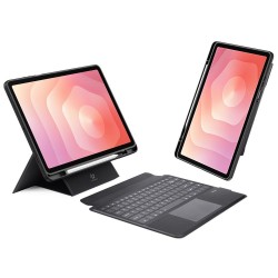 Клавиатура с калъф DUX DUCIS DK Series за Samsung Galaxy Tab S11– Bluetooth 5.0, тъчпад и кожен калъф