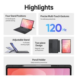 Клавиатура с калъф DUX DUCIS DK Series за Samsung Galaxy Tab S11 Ultra – Bluetooth 5.0, тъчпад и кожен калъф