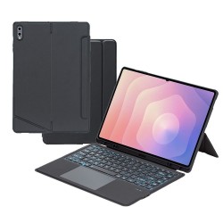 T930B-AS калъф с Bluetooth клавиатура, тъчпад и подсветка за Samsung Galaxy Tab S11 Ultra
