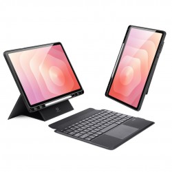 Калъф DUX DUCIS DK Series за Samsung Galaxy Tab S12+ с Bluetooth Клавиатура и Тъчпад – Черен