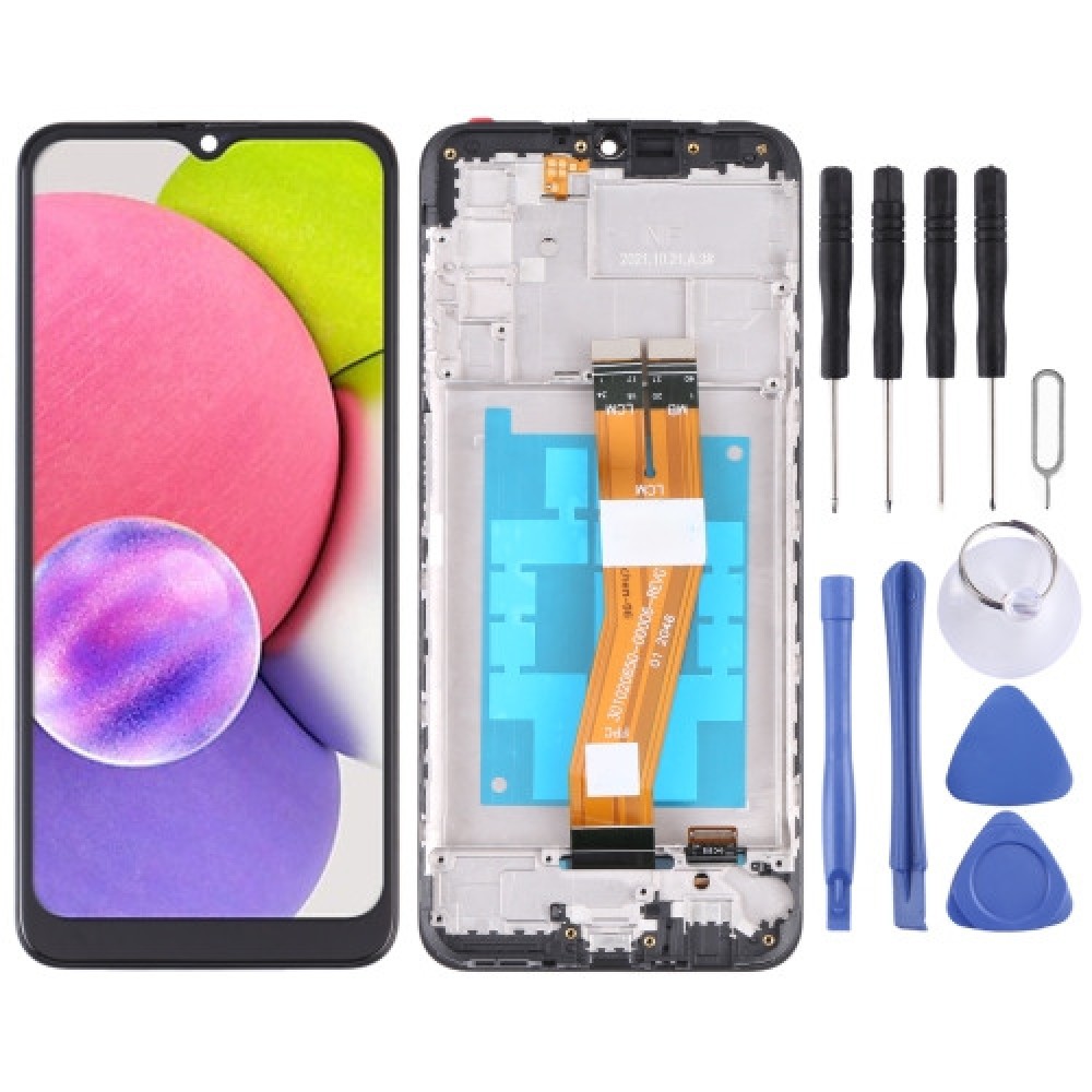 LCD Дисплей и Тъч Скрийн с рамка за Samsung Galaxy A03s SM-A037G