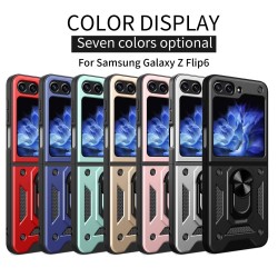 Samsung Galaxy Z Flip6 Удароустойчив Ring Holder Калъф и Протектор