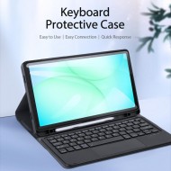 DUX DUCIS кожен калъф с Bluetooth клавиатура и тъчпад за Samsung Galaxy Tab A11+ / A9+