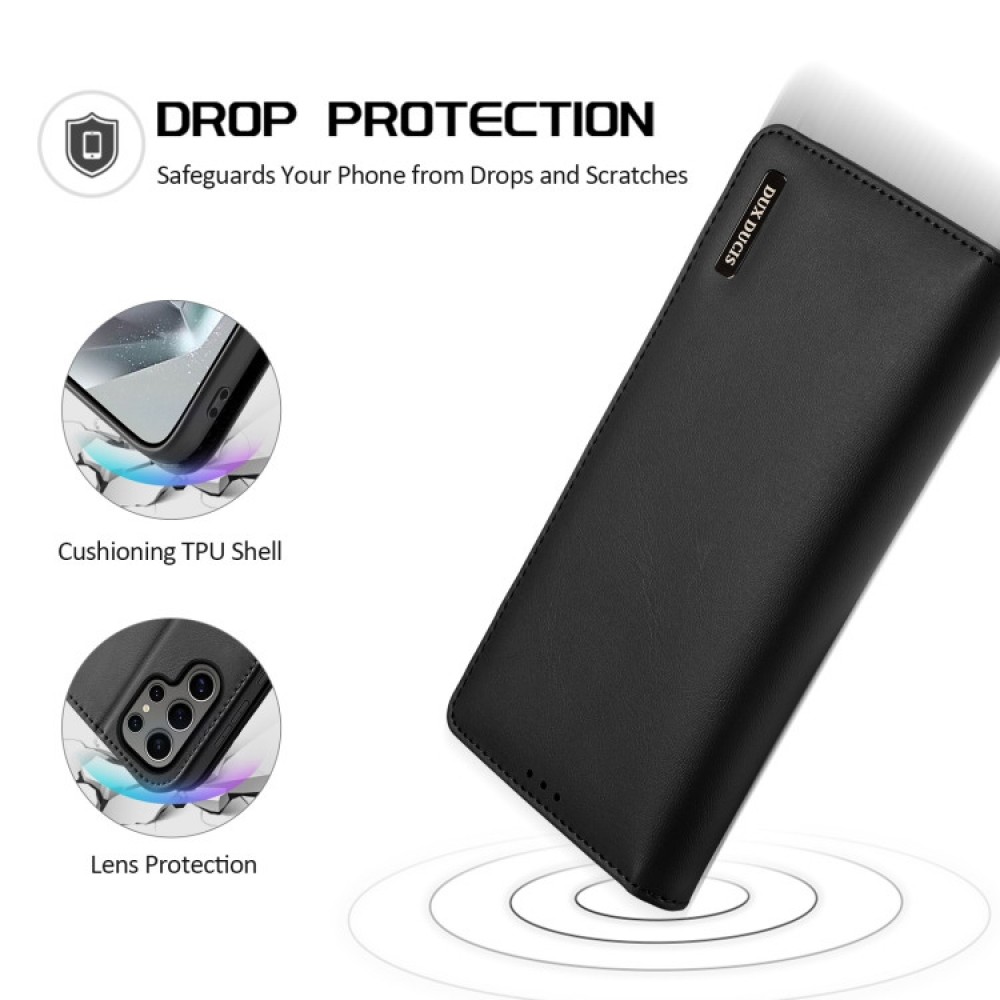Samsung Galaxy S25 Ultra DUX DUCIS Wallet/ PU + TPU Кожен Калъф и Протектор