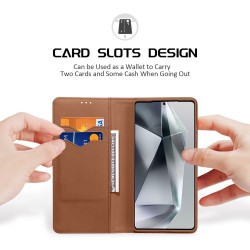 Samsung Galaxy S25 Ultra DUX DUCIS Wallet/ PU + TPU Кожен Калъф и Протектор