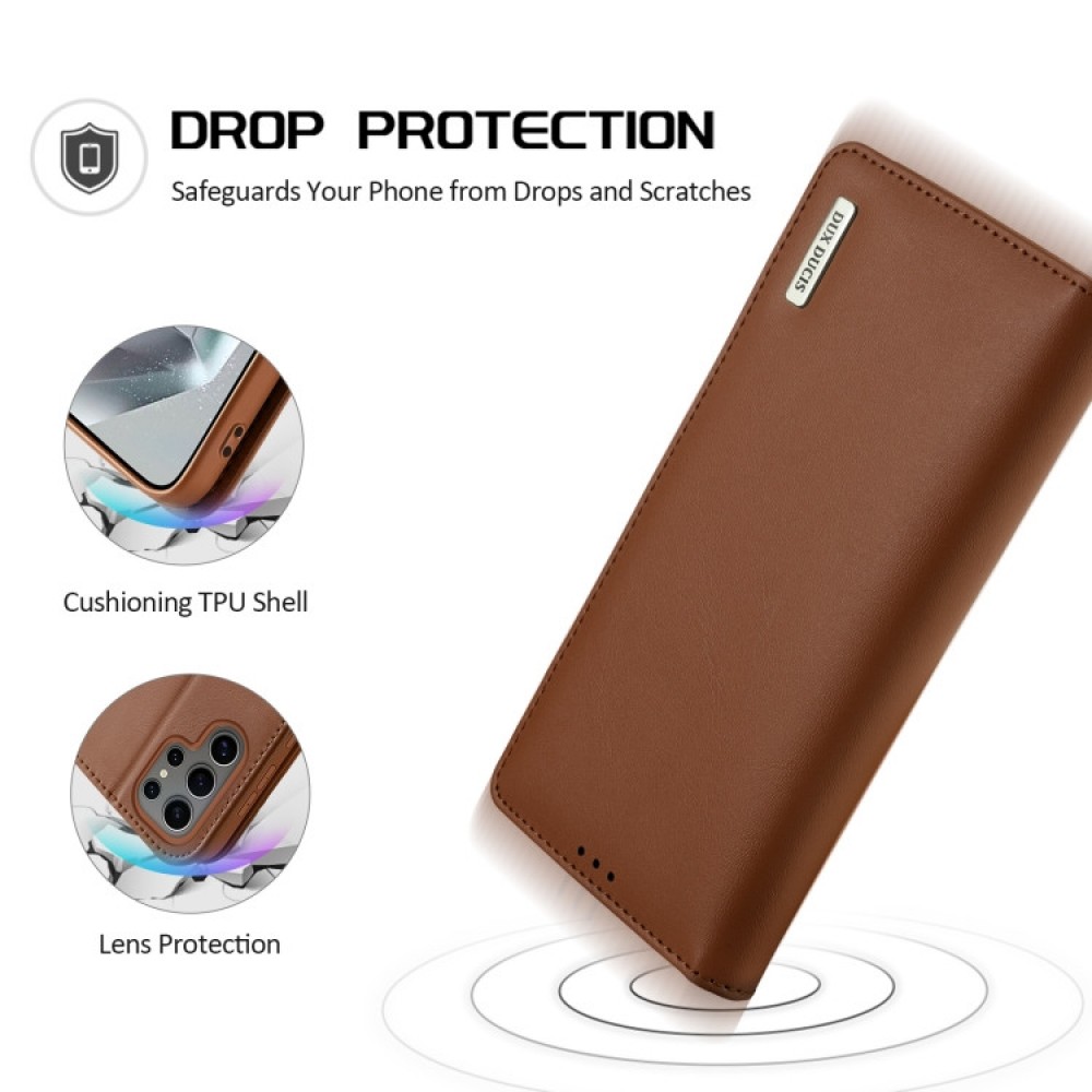 Samsung Galaxy S25 Ultra DUX DUCIS Wallet/ PU + TPU Кожен Калъф и Протектор