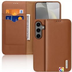 Samsung Galaxy S25+ 5G DUX DUCIS /Hivo Series Cowhide Wallet/ PU + TPU Кожен Калъф и Протектор