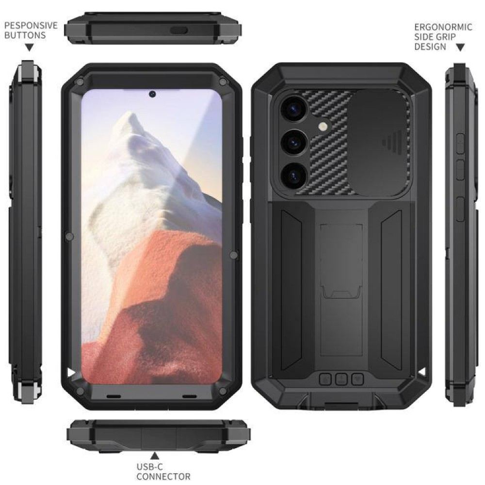 Samsung Galaxy S25+ 5G  R-JUST Sliding Camera Удароустойчив/ Водоустойчив Калъф2 и Протектор