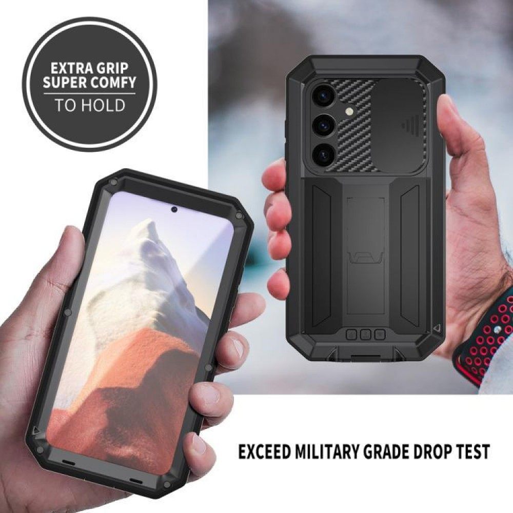 Samsung Galaxy S25+ 5G  R-JUST Sliding Camera Удароустойчив/ Водоустойчив Калъф2 и Протектор