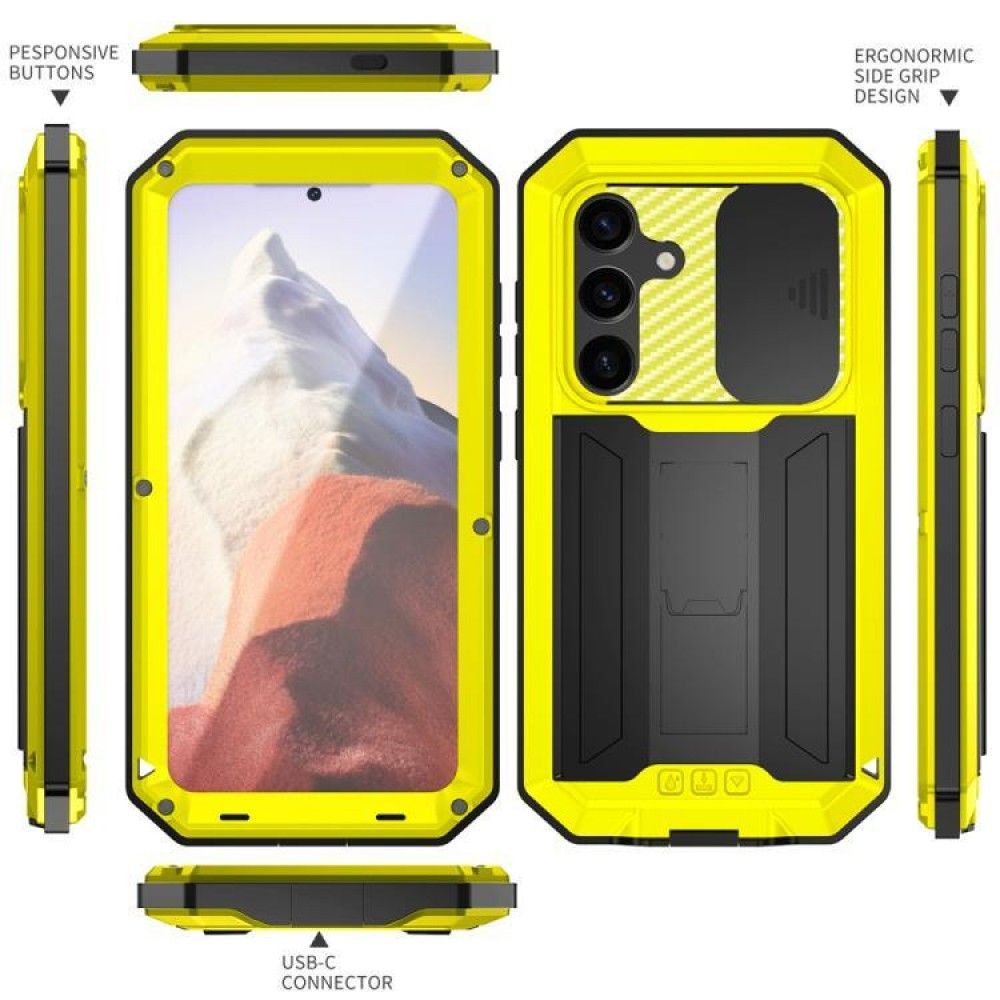Samsung Galaxy S25+ 5G  R-JUST Sliding Camera Удароустойчив/ Водоустойчив Калъф2 и Протектор