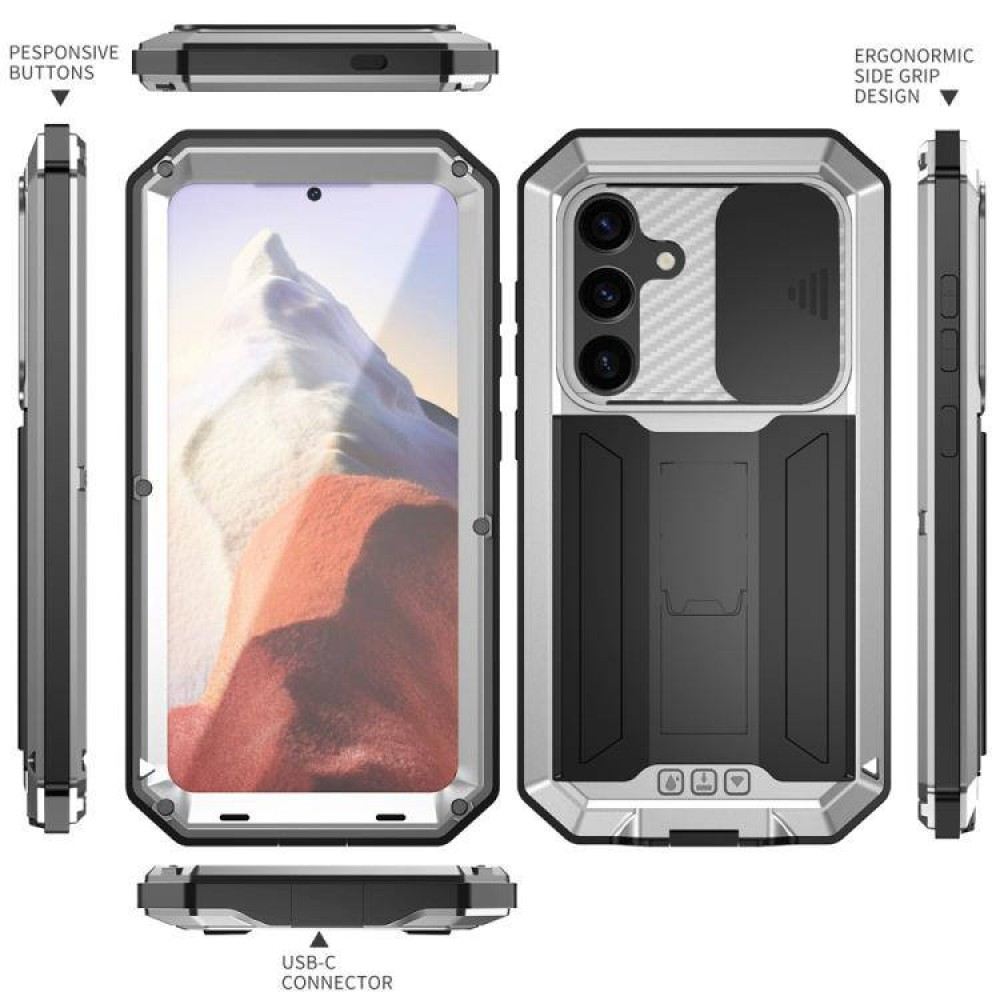 Samsung Galaxy S25+ 5G  R-JUST Sliding Camera Удароустойчив/ Водоустойчив Калъф2 и Протектор