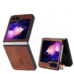 Samsung Galaxy Z Flip6 ЕAZNS Удароустойчив Кожен Калъф и Протектор