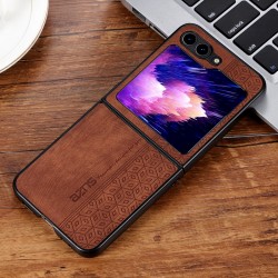 Samsung Galaxy Z Flip6 ЕAZNS Удароустойчив Кожен Калъф и Протектор