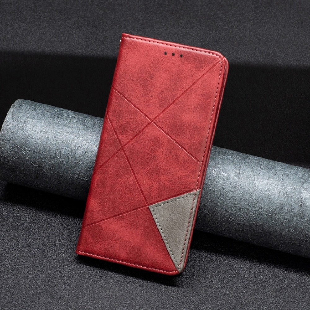 Samsung Galaxy S24 FE 5G  Rhombus Texture Magnetic Wallet Кожен Калъф и Протектор